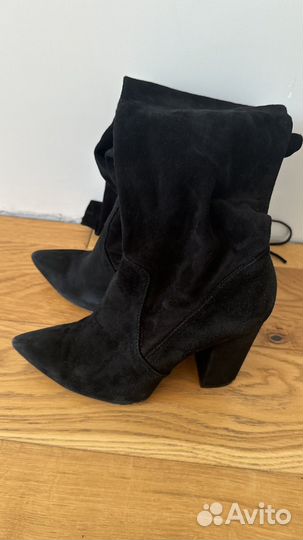 Ботфорты замшевые