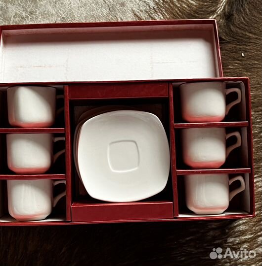 Набор фарфоровый кофейный Wilmax Ilona 6/12 90 мл