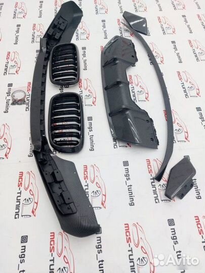 Обвес MP X6 F16 + Спойлер под карбон и ноздри