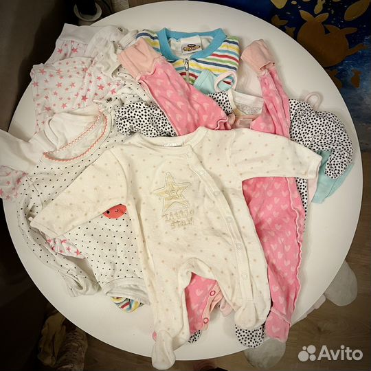 Детские вещи пакетом 0-3 месяца