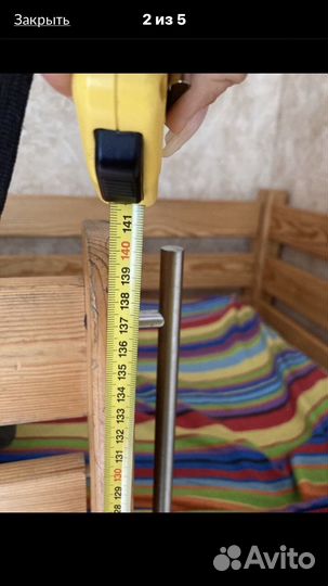 Двухярусная кровать с матрасами