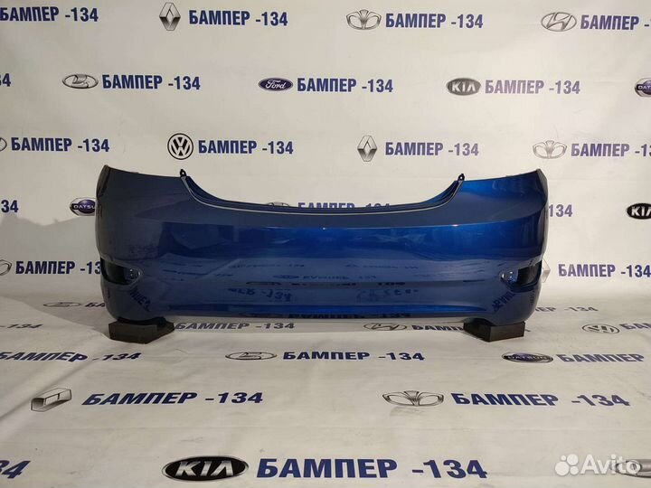 Бампер hyundai solaris 1 задний синий
