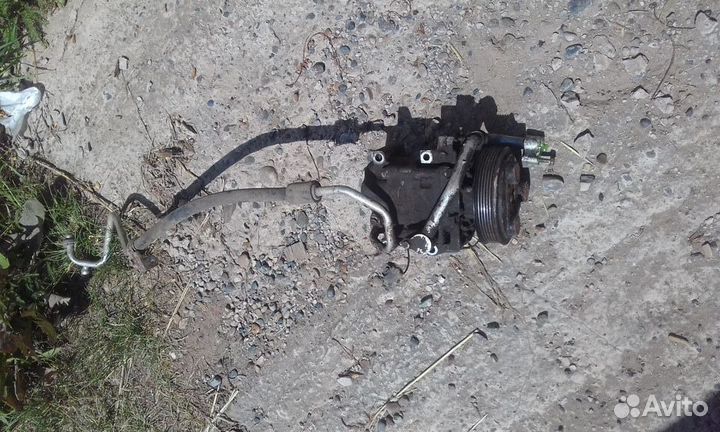 Компрессор Кондиционера б\у Мазда 6 GG. трубки