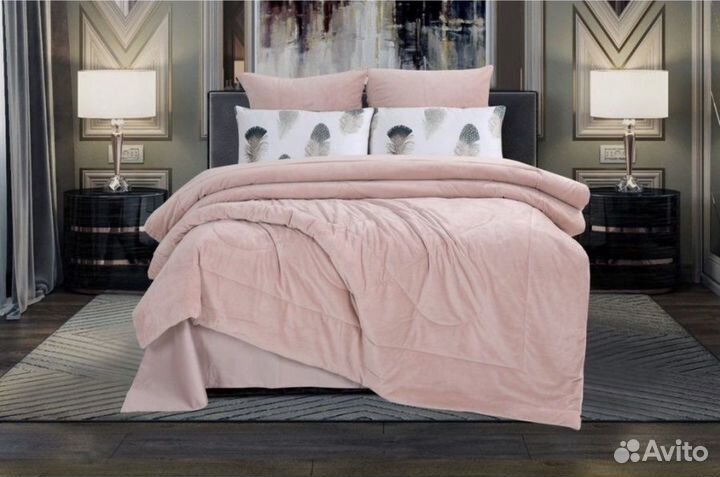 Белье постельное сатин велюр, с одеялом