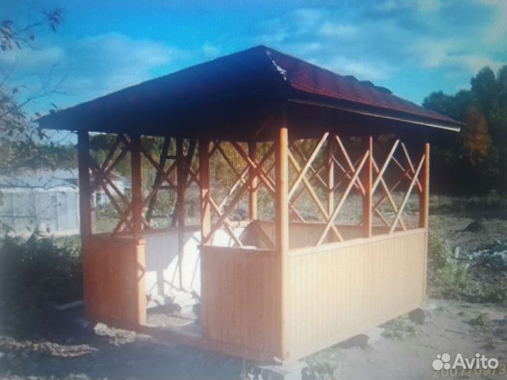 Деревянные беседки