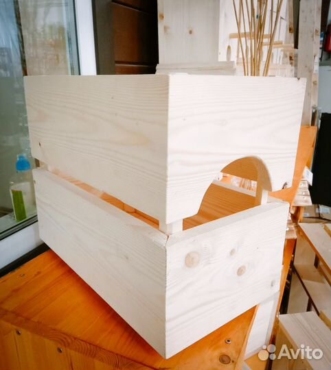 Ящик балконный деревянный для цветов и др