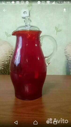 Вазы, конфетницы, салатницы из красного хрусталя