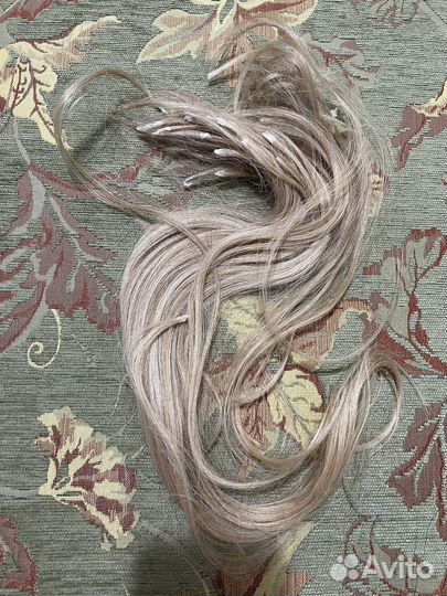 Волосы для наращивания бу блонд