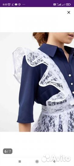 Фартук белый 122-128