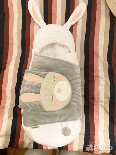 Конверт-одеяло теплое Зайчик