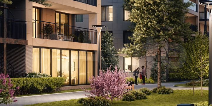 1-к. апартаменты, 58,9 м², 3/7 эт.