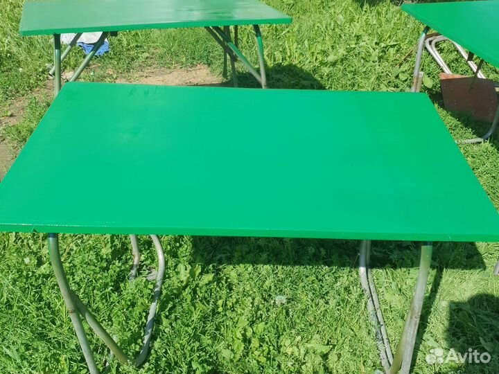 Полевые столы с табуретками отправка
