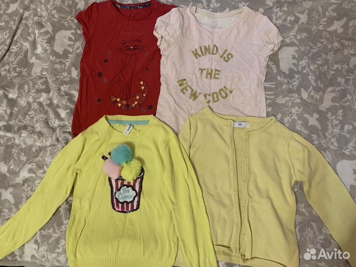 Вещи пакетом для девочки и обувь