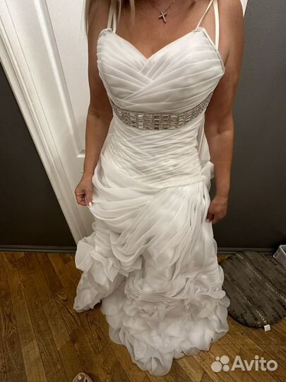Свадебное платье 44 46 новое