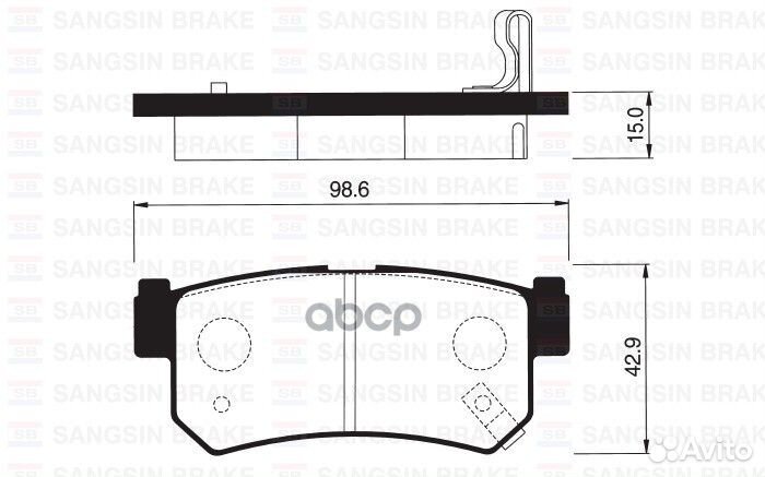 SP1151SNS 746 62 колодки дисковые з Daewoo Re
