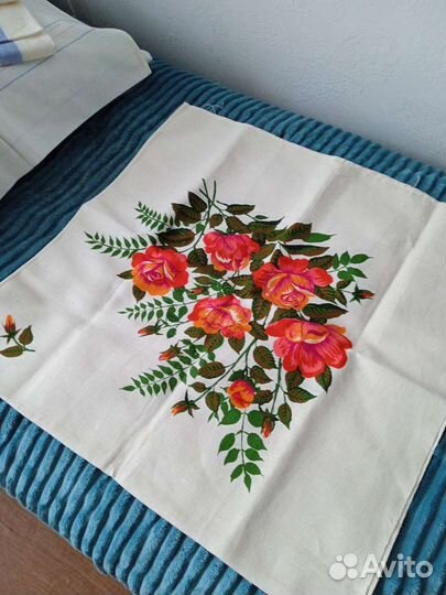 Скатерть льняная СССР новая