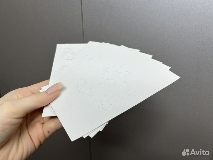 Трафареты для воздушных фломастеров набор 6 шт