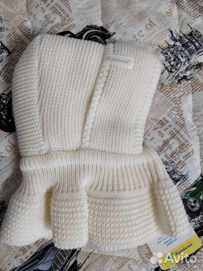 Шапка зимняя(балаклава) для новорожд-ых Журавлик