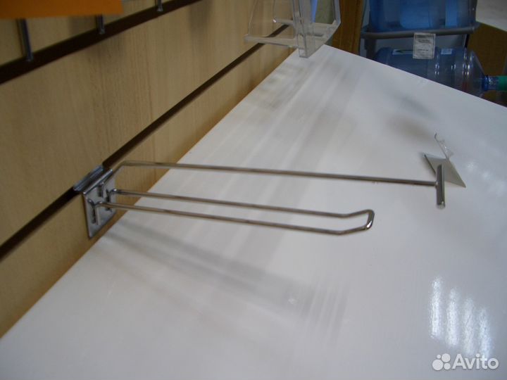 Крючок для экономпанели двойной хромированны