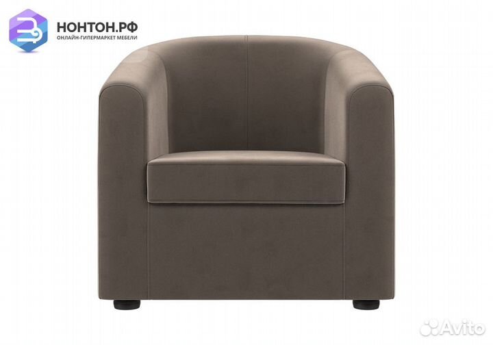 Кресло Норден велюр коричневый