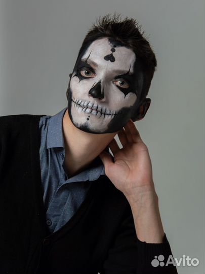 Аквагрим профессиональный, грим на Хэллоуин