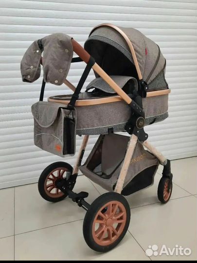Коляска luxmom v9 3в1 трансформер