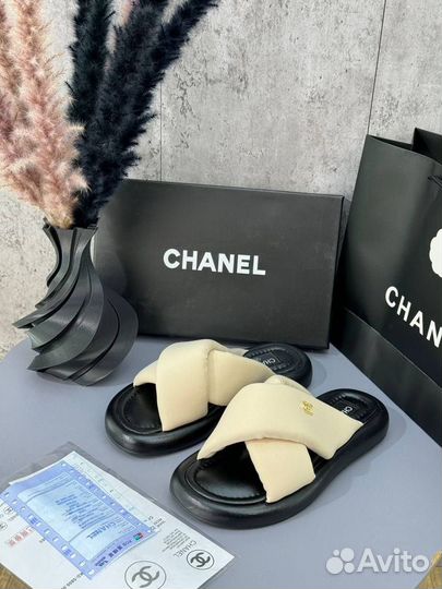 Шлепанцы женские chanel