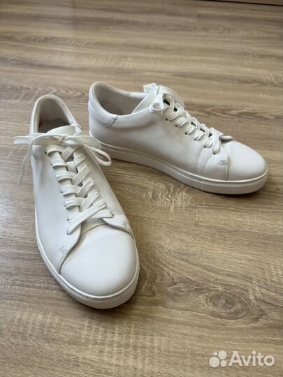 Мужские кожаные кеды Tendance белые