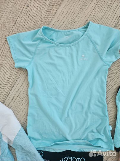 Спортивный комплект 152 лосины+футболка+шорты+топ