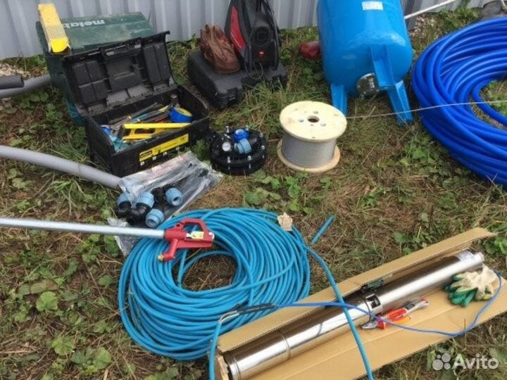 Чистка скважин, ремонт скважин, замена насоса