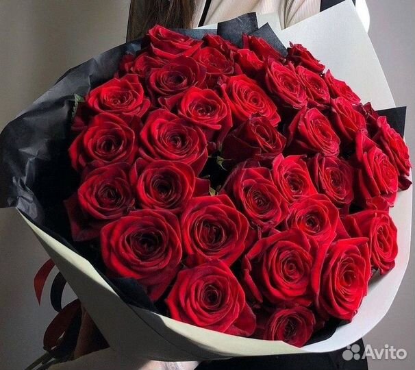 Букет из 35 роз премиум сорта