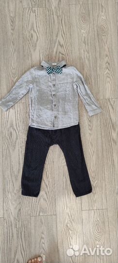 Костюм брюки+ рубашка для мальчика h&m 92