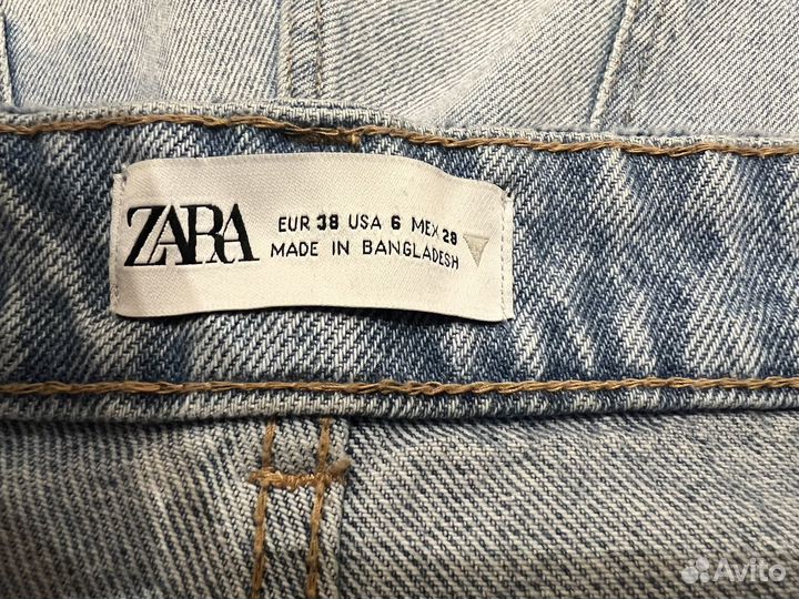 Джинсовые Шорты zara 38