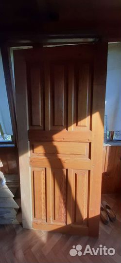 Дверь входная бу деревянная с коробкой