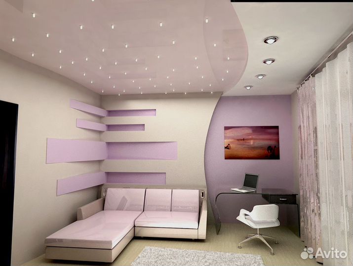 Натяжные потолки ремонт