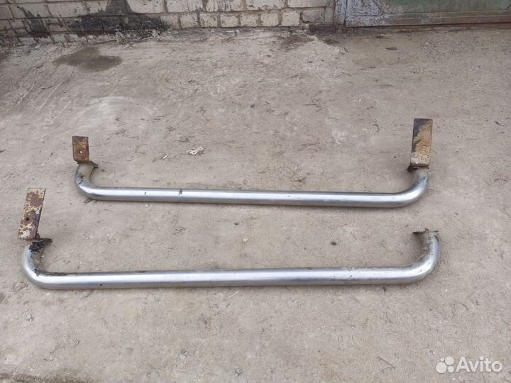 Niva chevrolet трубы на пороги