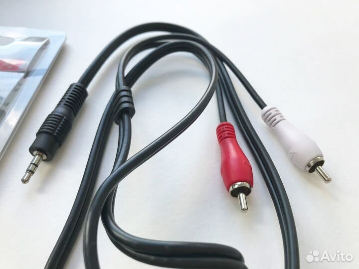 Кабель 2xRCA «тюльпан» - 3.5 мм Jack (m-m), стерео