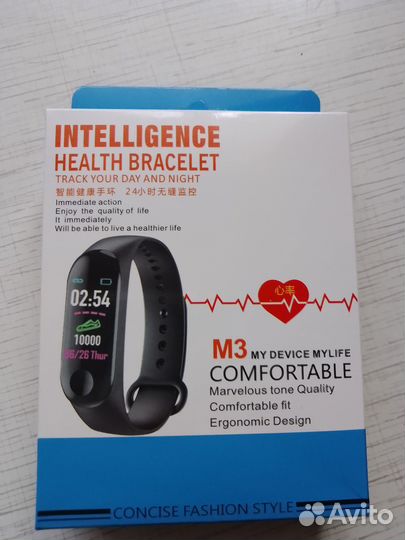 Фитнес браслет intelligence health bracelet M3