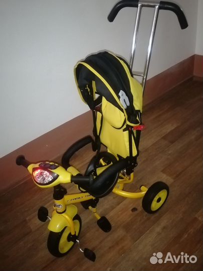 Детский велосипед с родительской ручкой