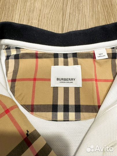 Burberry поло на мальчика оригинал