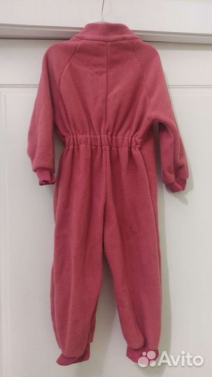 Флисовый комбинезон 60-68см