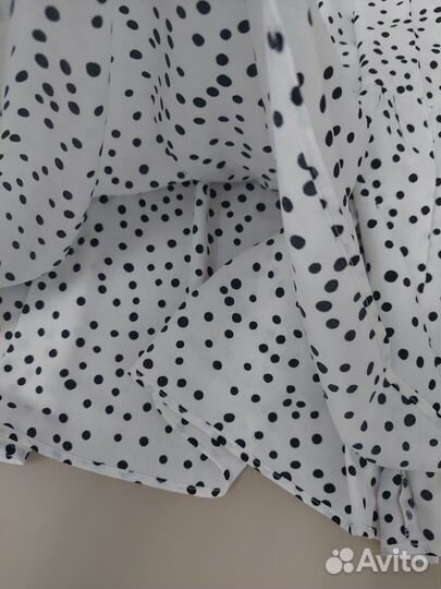 Платье белое в горох 50 р Esmara