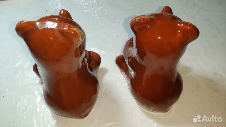 Статуэтка Медведь с бочонком меда СССР