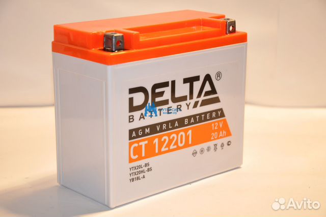 Аккумуляторная батарея 12V 18-20AH YTX20L-BS/YTX20
