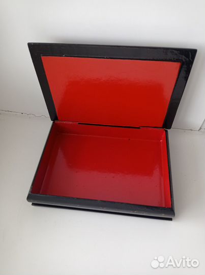 Шкатулка с изображением Москвы Лаковая миниатюра