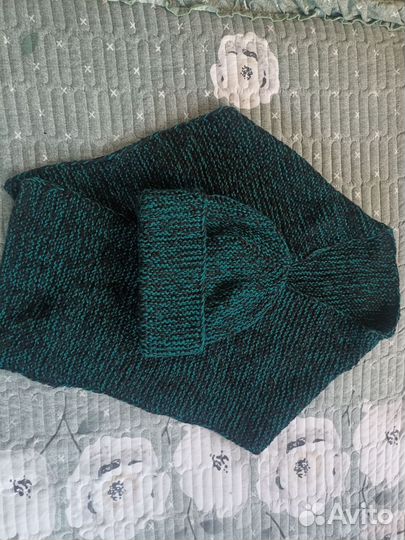 Комплект шапка и шарф женские