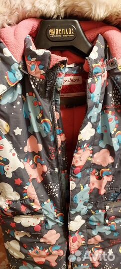 Зимний комбинезон для девочки 92-98