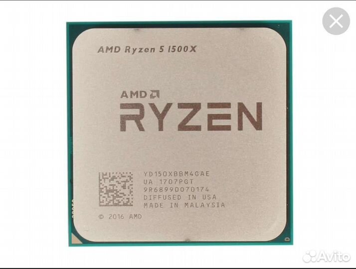 Процессор AMD ryzen 5 1500x