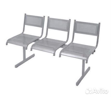 Секции стульев металлические перфорированные