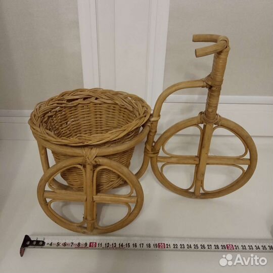 Кашпо Велосипед + керамический горшок